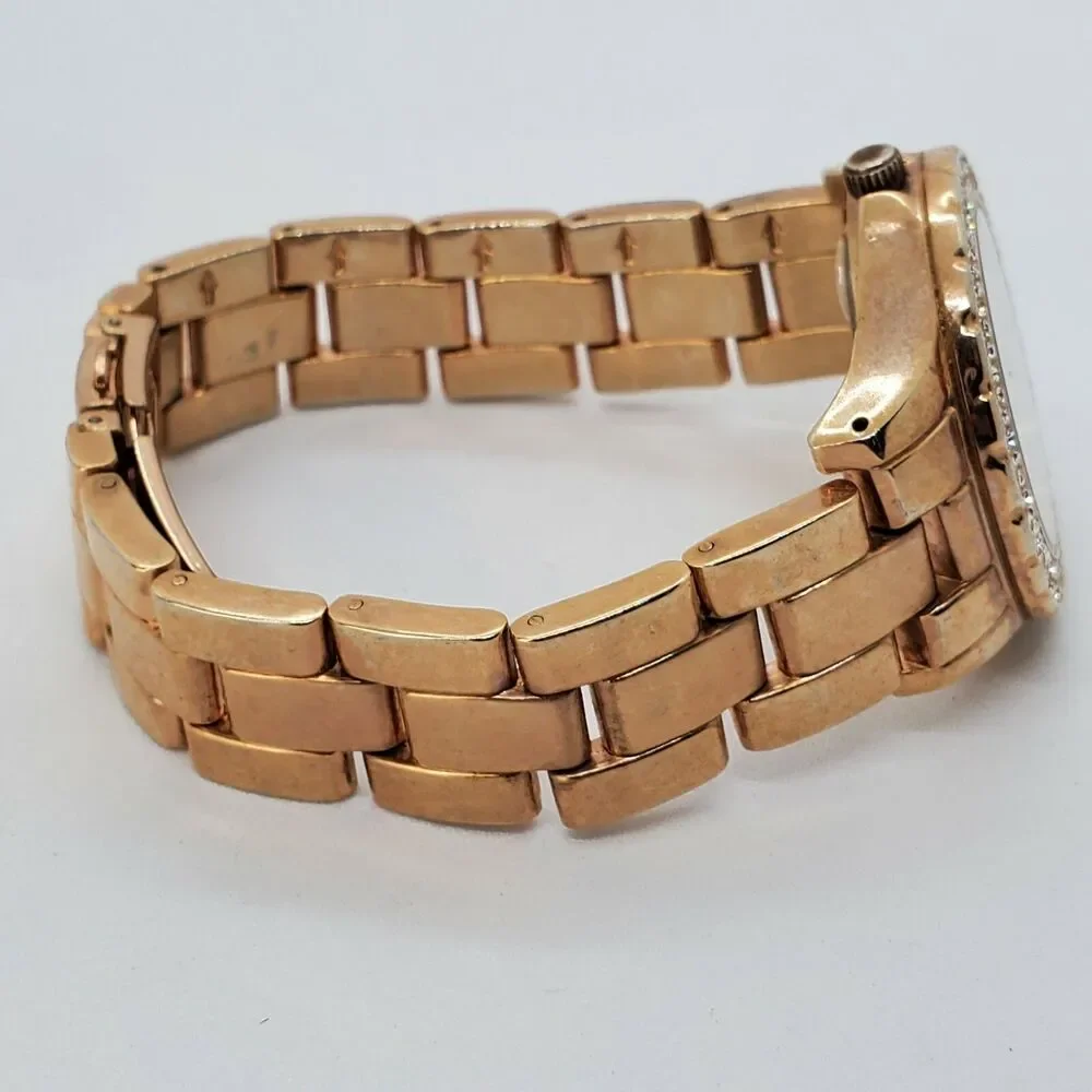 American Exchange 34MM Women's Watch White Dial Gold‎ Bracelet 7